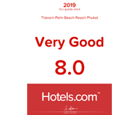 Award Winner Loved by Guests Htels Thavorn Palm Beach Phuket 2019